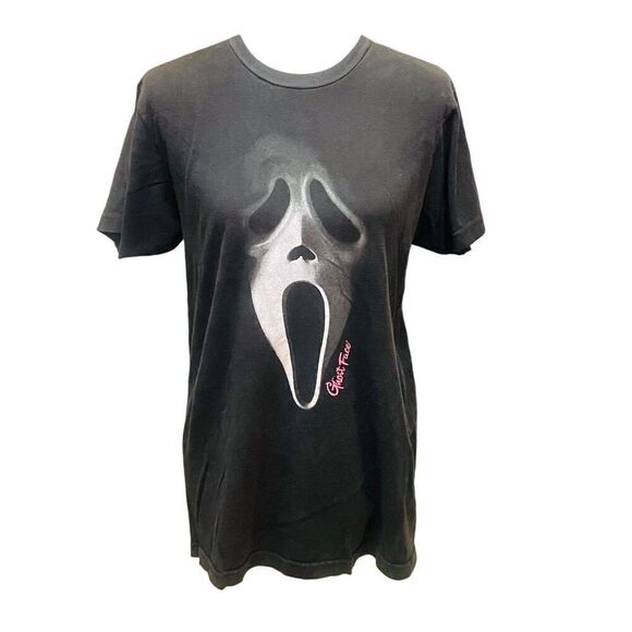Ghost Face Black Crewneck T-Shirt Size Medium - Picture 2 of 7